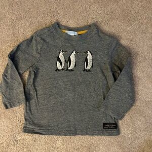 Gray Penguin Kids Shirt